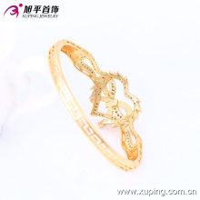 Latest Fashion Xuping Elegant 18k Gold -Plated Heart Jewelry Bangle with Rural Style